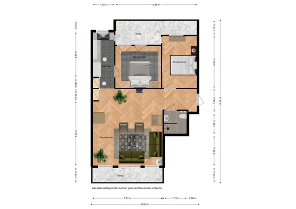 Floorplan - Port Scaldis 9-071, 4511 DB Breskens